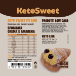 KETOSWEET SFOGLIATELLA CLASSICA RIPIENA DA 70G GUSTO CREMA e AMARENA