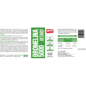 BPR NUTRITION BROMELINA 5000 RETARD IN COMPRESSE GASTRO - PROTETTE