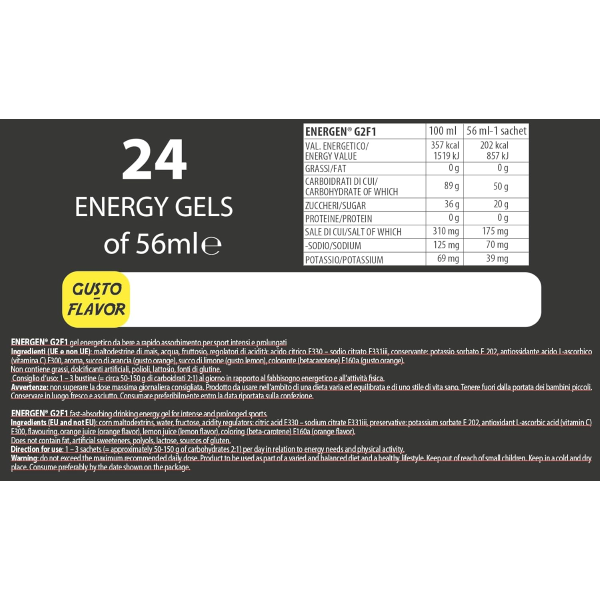 VOLCHEM ENERGEN® G2F1 (BOX DA 24x56 ml) GUSTO COLA FLAVOUR