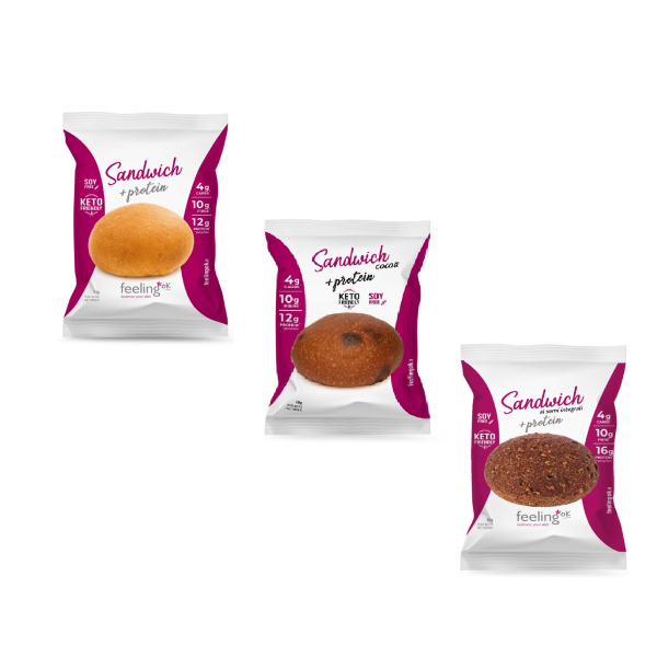 FEELING OK SANDWICH (BOX DA10x50G) GUSTI ASSORTITI "STAGE 1"