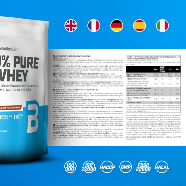 BIOTECH USA 100% PURE WHEY DA 1KG GUSTO BANANA