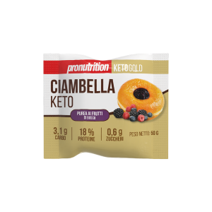 PRONUTRITION CIAMBELLA KETO DA 50 Gr RIPIENA AI FRUTTI DI BOSCO