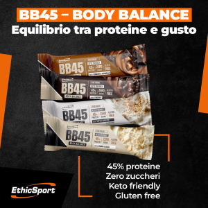 ETHICSPORT BB45 BODY BALANCE (BOX  DA 18x35 Gr) CIOCCOLATO BIANCO COCCO