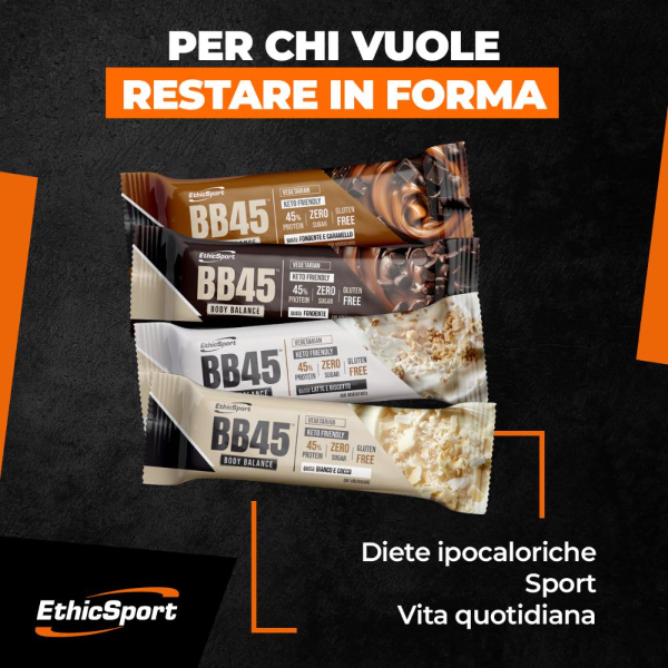 ETHICSPORT BB45 BODY BALANCE (BOX  DA 18x35 Gr) CIOCCOLATO BIANCO COCCO