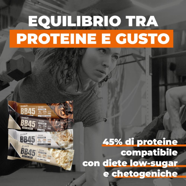 ETHICSPORT BB45 BODY BALANCE (BOX  DA 18x35 Gr) LATTE e BISCOTTO