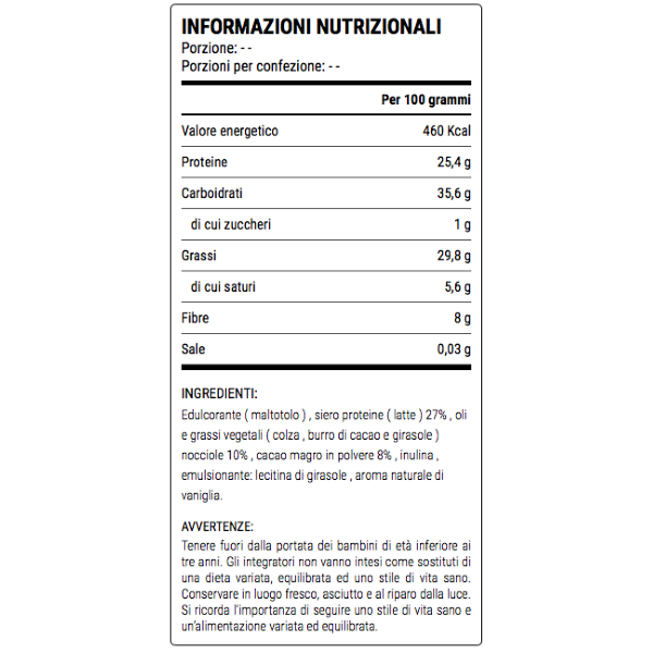 DAILY LIFE GONUTS - CREMA PROTEICA SPALMABILE SENZA SENSI DI COLPA