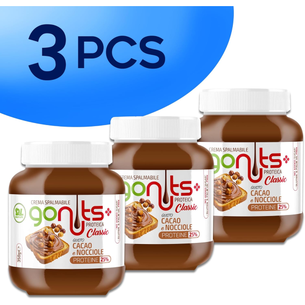 DAILY LIFE GONUTS (BOX DA 3x350G) GUSTO CACAO e NOCCIOLE GLUTEN FREE