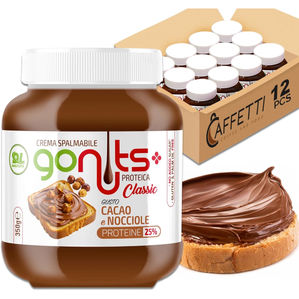 DAILY LIFE GONUTS (BOX DA 12x350G) GUSTO CACAO e NOCCIOLE GLUTEN FREE