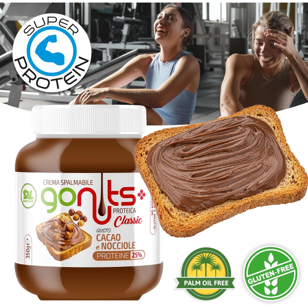 DAILY LIFE GONUTS (BOX DA 12x350G) GUSTO CACAO e NOCCIOLE GLUTEN FREE