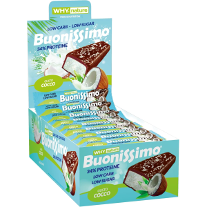 WHYNATURE BUONISSIMO (BOX DA 30x30G) BARRETTA RIPIENA E RICOPERTA AL COCCO