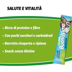 WHYNATURE BUONISSIMO (BOX DA 30x30G) BARRETTA RIPIENA E RICOPERTA AL COCCO