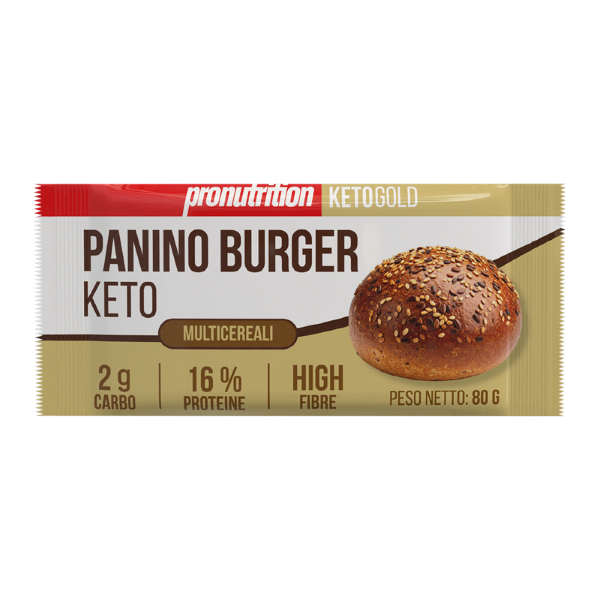 PRONUTRITION PANINO BURGER KETO MULTICEREALI MORBIDO e FRAGRANTE