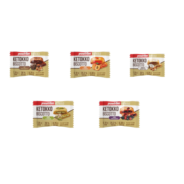 PRONUTRITION BISCOTTO KETOKKO (BOX DA 10x50G) GUSTI ASSORTITI