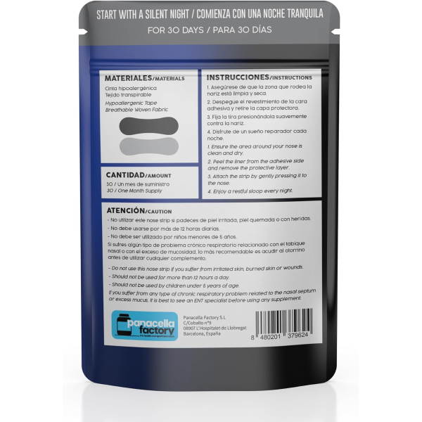 GUDSPORT NOSE STRIPS GUD SLIP NERO - SONNO PIU' PROFONDO