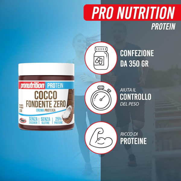PRONUTRITION FONDENTE ZERO COCCO 350G GUSTO FONDENTE COCCO
