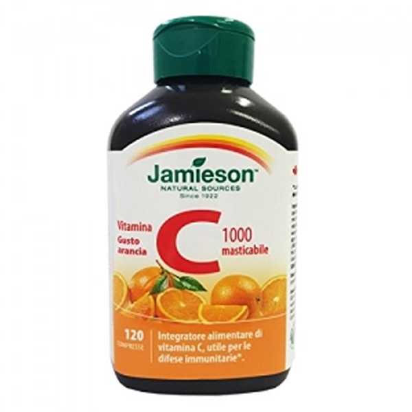 JAMIESON VITAMINA C MASTICABILE GUSTO ARANCIA - 2 CONFEZIONI DA 120 CPS 