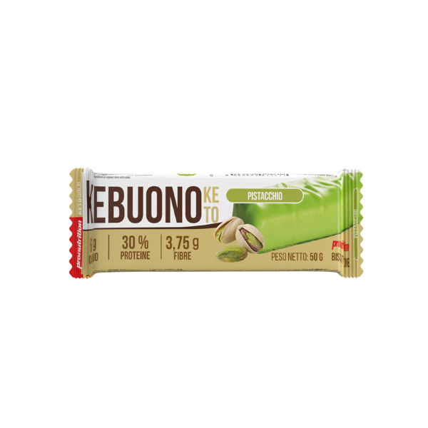 PRONUTRITION KEBUONO KETO (BOX DA 10 PEZZI DA 50 Gr) PISTACCHIO