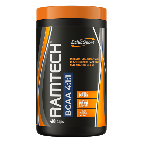 ETHICSPORT RAMTECH BCAA 4:1:1 DA 400 CPS CON VITAMINA B1 e B6