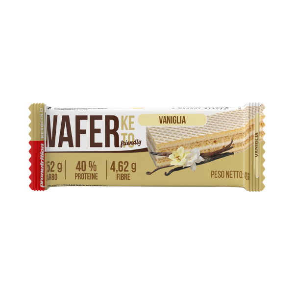 PRONUTRITION WAFER KETO FRIENDLY VANIGLIA (BOX DA 16 PEZZI DA 42 Gr) 