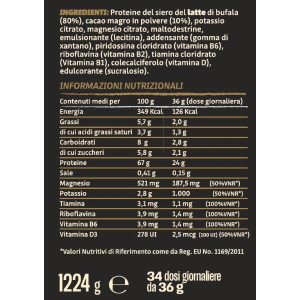 B-POWER BUFFALO WHEY PROTEIN - PROTEINA 100% ITALIANA DI BUFALA D.O.P.