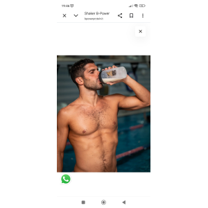 B-POWER SHAKER TRASPARENTE DA 700 ml CON LOGO