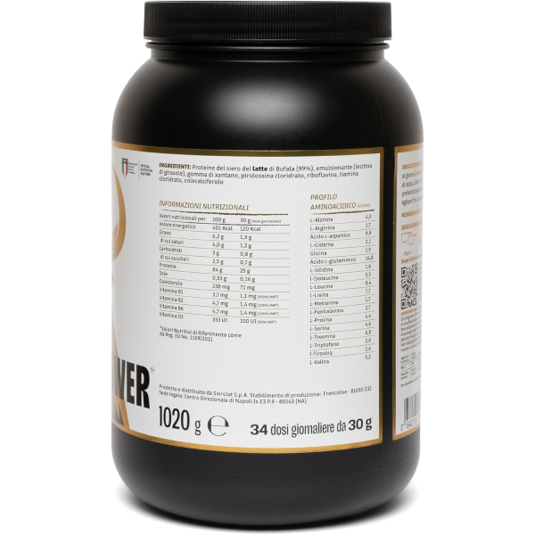 B-POWER BUFFALO WHEY PROTEIN HIGH PROTEIN +80 SENZA EDULCORANTI