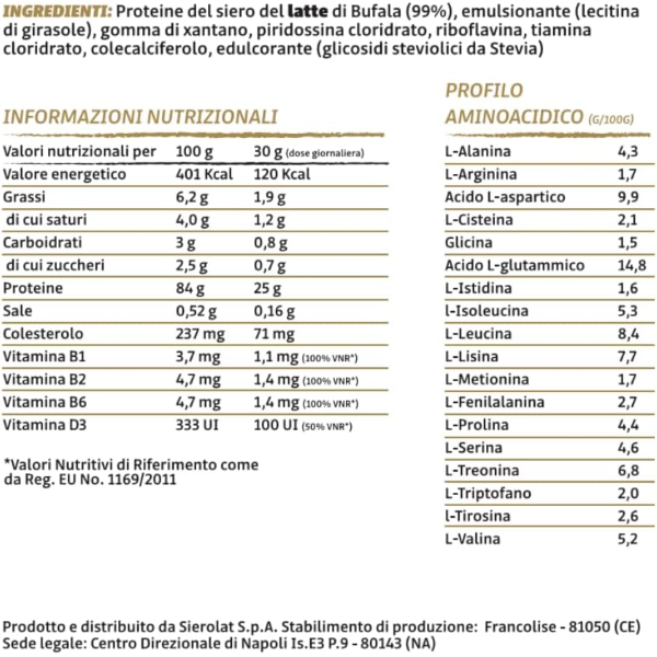 B-POWER BUFFALO WHEY PROTEIN HIGH PROTEIN +80 CON STEVIA 