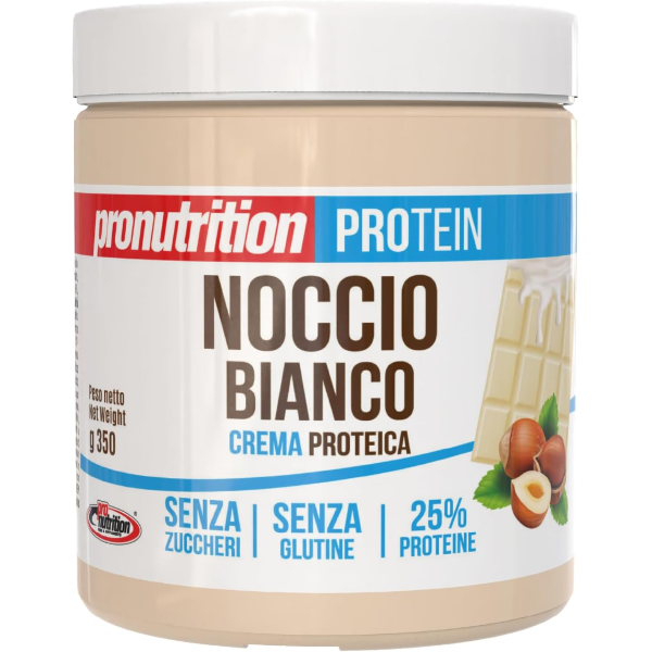 PRONUTRITION CREMA ZERO NOCCIO BIANCO - CREMA PROTEICA SPALMABILE ZERO ZUCCHERI