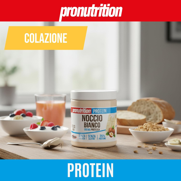 PRONUTRITION CREMA ZERO NOCCIO BIANCO - CREMA PROTEICA SPALMABILE ZERO ZUCCHERI