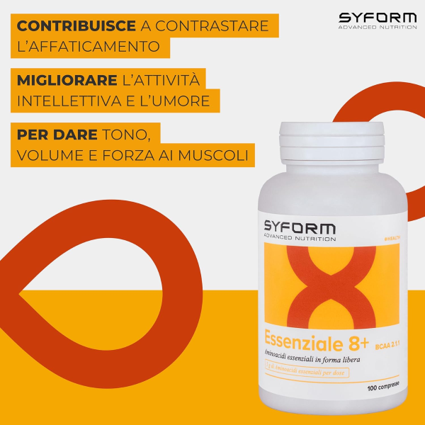 SYFORM ESSENZIALE 8+ 100 CPS - AMINOACIDI ESSENZIALI
