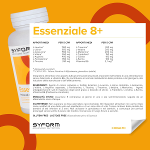 SYFORM ESSENZIALE 8+ - AMINOACIDI ESSENZIALI IN FORMA LIBERA