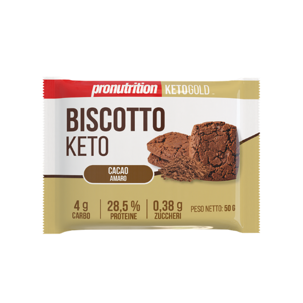 PRONUTRITION BISCOTTO KETO NOCARBO (BOX DA 20x50G) GUSTO CACAO AMARO