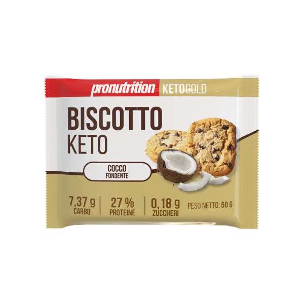 PRONUTRITION BISCOTTO KETO NOCARBO (BOX DA 6x50G) GUSTO FONDENTE COCCO