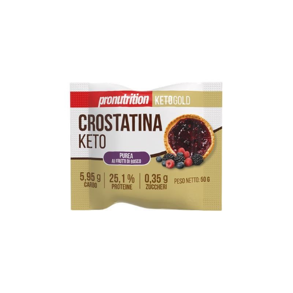 PRONUTRITION CROSTATINA KETOGENICA DA 50G CON MARMELLATA FRUTTI DI BOSCO