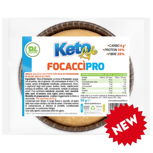 DAILY LIFE FOCACCIPRO (BOX DA 10 PEZZI DA 50 Gr) RICCO DI FIBRE