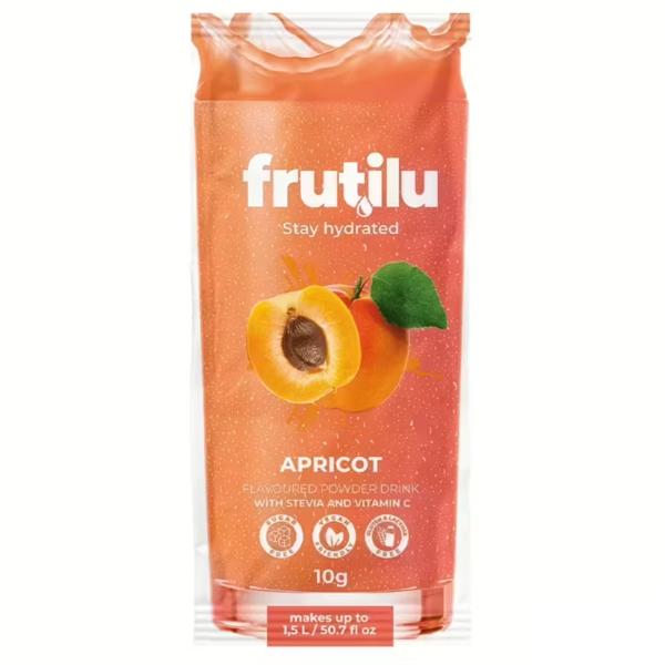 FRUTILU BUSTINA (BOX DA 30 PEZZI DA 10 Gr) GUSTO ALBICOCCA