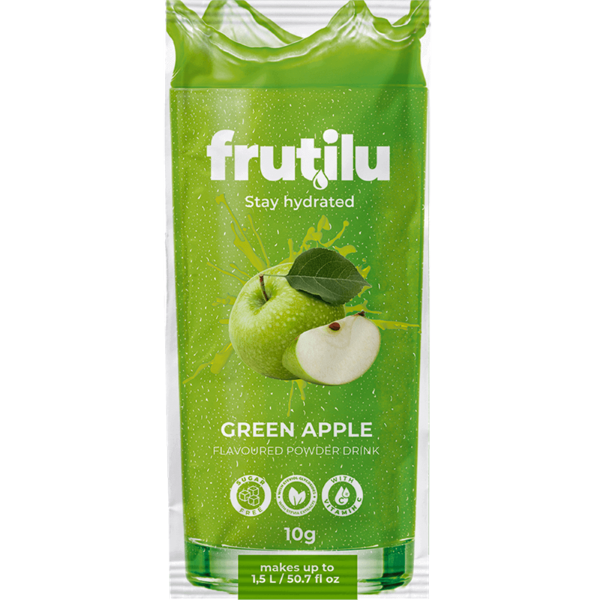 FRUTILU BUSTINA (BOX DA 30 PEZZI DA 10 Gr) GUSTO MELA VERDE