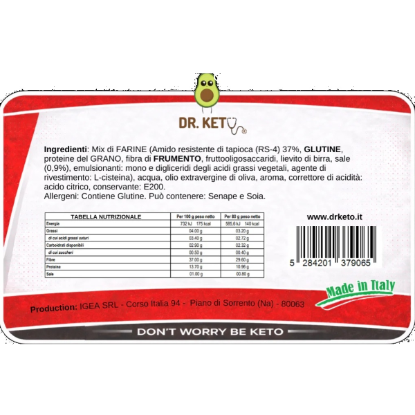 DR.KETO BURGER BUN - 2 PEZZI DA 80 Gr