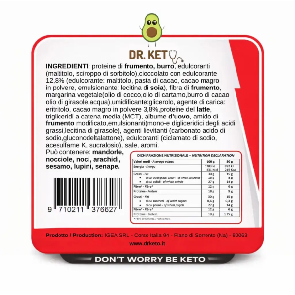 DR.KETO COOKIE TRIPLO CIOCCOLATO Con attivatore Chetosil™