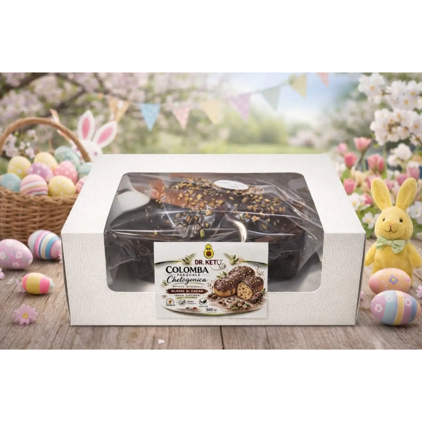 DR.KETO COLOMBA PASQUALE DA 300 Gr KETO CON GLASSA DI CIOCCOLATO