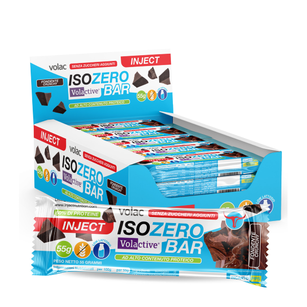 INJECT NUTRITION ISOZERO BAR DA 55 Gr FONDENTE CRUNCHY 