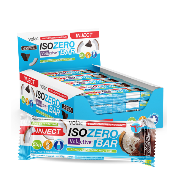INJECT NUTRITION ISOZERO BAR DA 55 Gr FONDENTE COCCO RAPE'