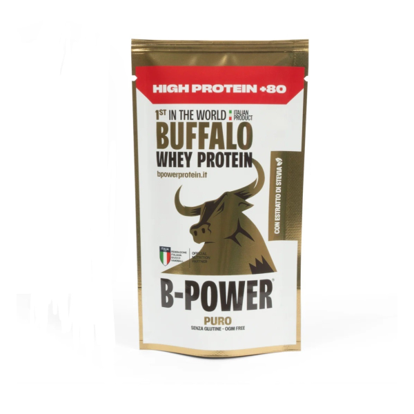 B-POWER BUFFALO WHEY PROTEIN HIGH PROTEIN +80 DA 36G CON STEVIA 