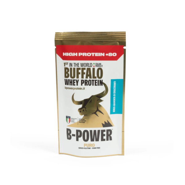 B-POWER BUFFALO WHEY PROTEIN HIGH PROTEIN +80 NO EDULCORANTE DA 36 Gr
