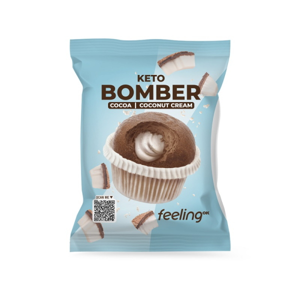 FEELING OK BOMBER KETO DA 50 Gr COCONUT CREAM 