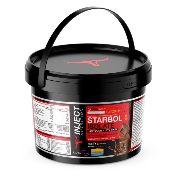 INJECT NUTRITION STARBOL 1KG ISOLATE 85% CIOCCOLATO