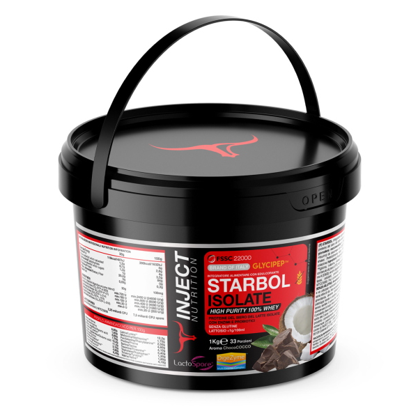 INJECT NUTRITION STARBOL 1KG ISOLATE 85% CIOCCOLATO COCCO