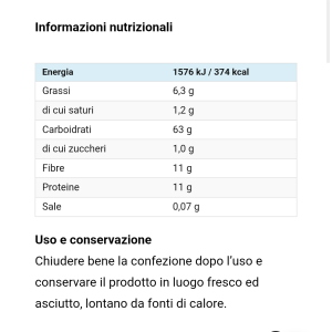 DAILY LIFE OATMEAL FLAKES 1000 Gr GUSTO CARAMELLO