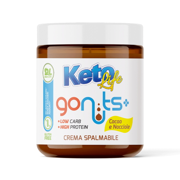 DAILY LIFE GONUTS! KETO DA 250 Gr CACAO e NOCCIOLE 