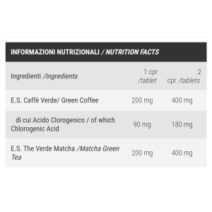 PRONUTRITION CAFFÈ VERDE+TÈ MATCHA